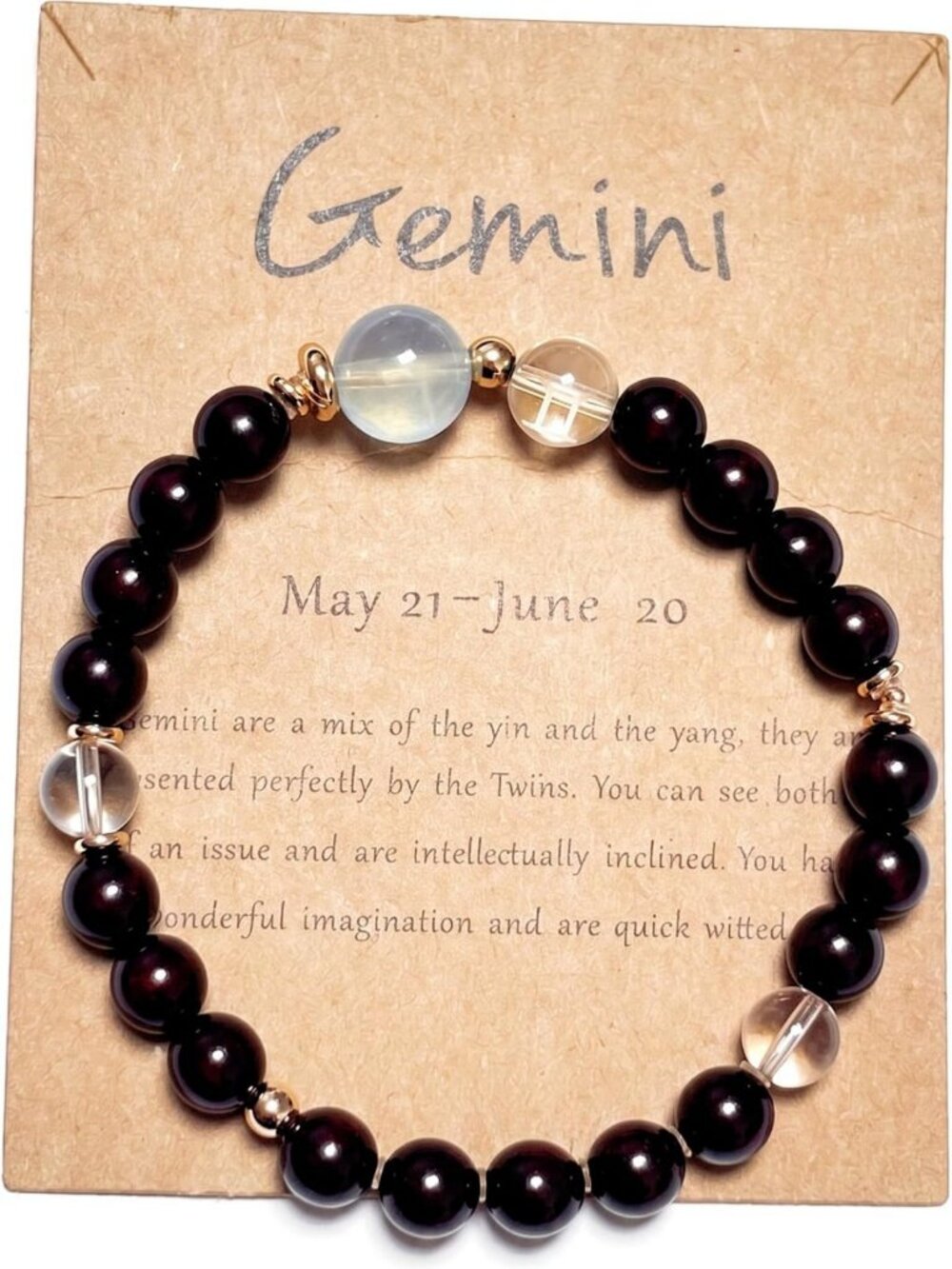 Zodiac Constellation Bracelet for Women | 12 Signs 7mm Bead Jewelry Gift
